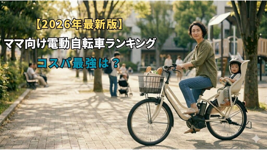 アイキャッチ画像：ママさんおすすめ電動自転車
